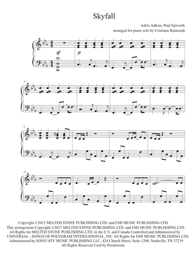 Skyfall (arr. Cristiana Raimondi)