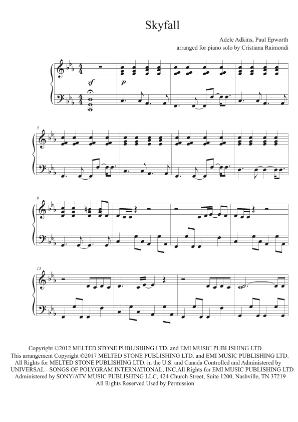 Skyfall (arr. Cristiana Raimondi)