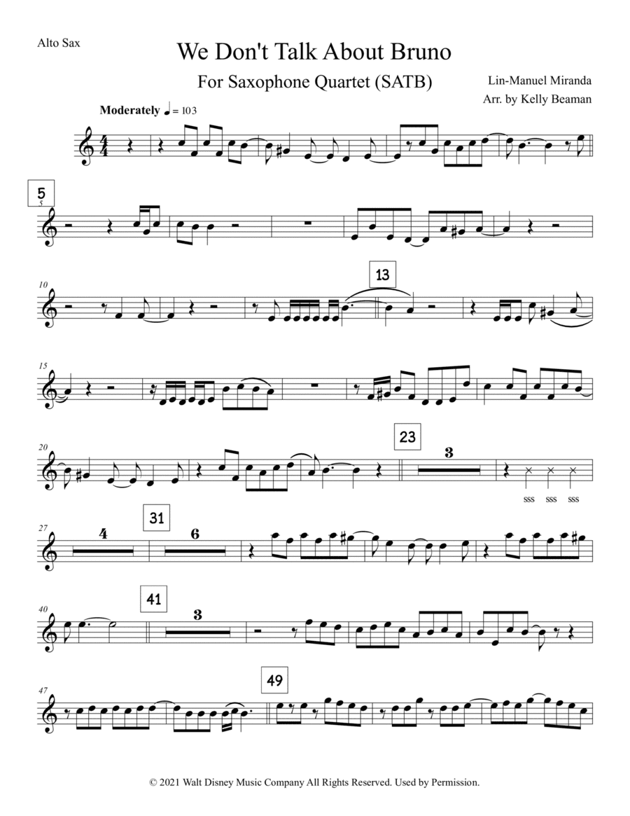 We Don't Talk About Bruno (arr. Kelly Beaman)