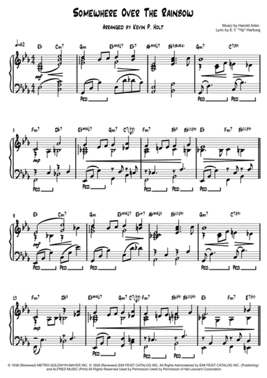 Over The Rainbow (from The Wizard Of Oz) (arr. Kevin P. Holt)