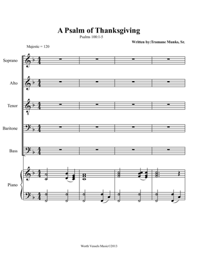 A Psalm of Thanksgiving