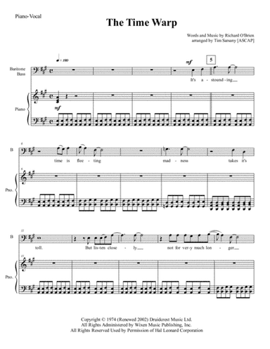 Time Warp (arr. Tim Sarsany)