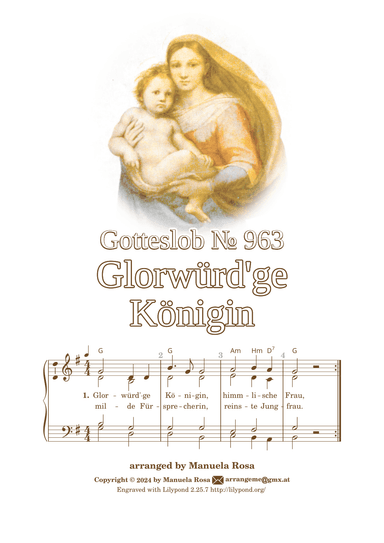 Glorwürd'ge Königin (Gotteslob 963) (arr. Manuela Rosa)