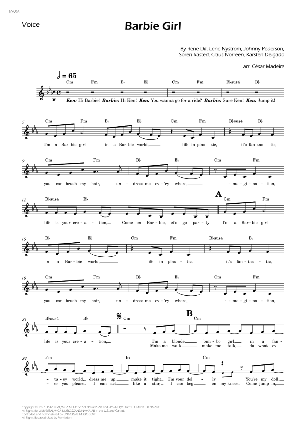 Barbie Girl (arr. César Madeira)