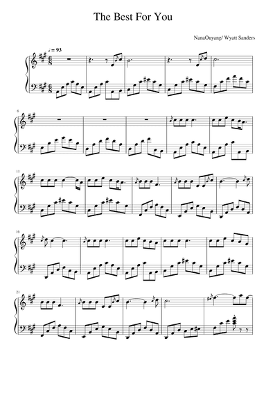 The Best For You (arr. Nana Ouyang)