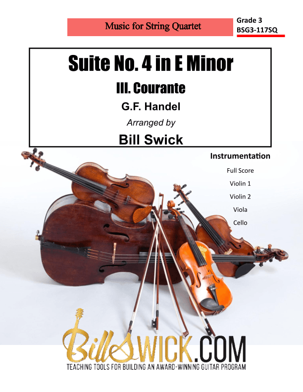 Suite No. 4 in E Minor III. Courante (arr. Bill Swick)