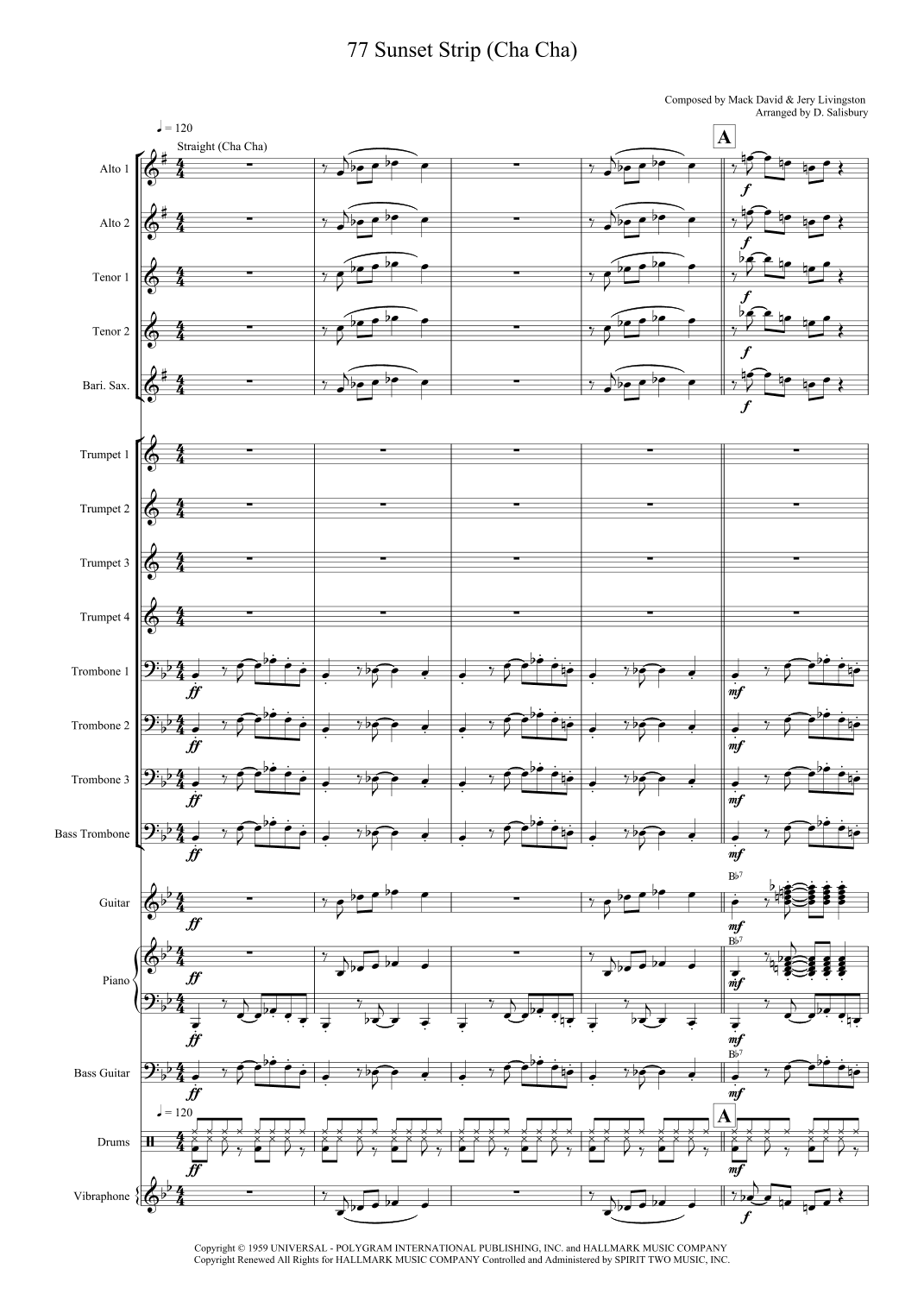 77 Sunset Strip (arr. Dr. David Salisbury)