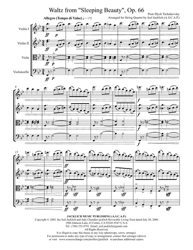 Waltz from "Sleeping Beauty", Op. 66 (arr. Joel Jacklich (A.S.C.A.P.))