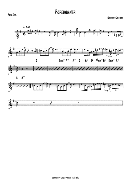 Forerunner (arr. Anderson Quevedo)