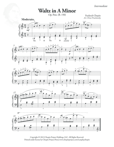 Waltz in A Minor, Op. Post. (arr. Dina Pruzhansky)