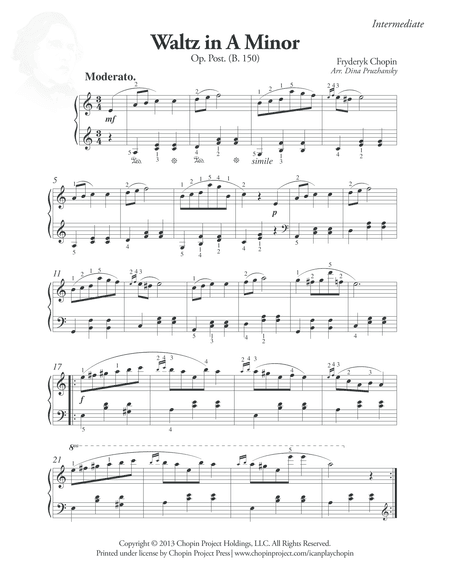 Waltz in A Minor, Op. Post. (arr. Dina Pruzhansky)
