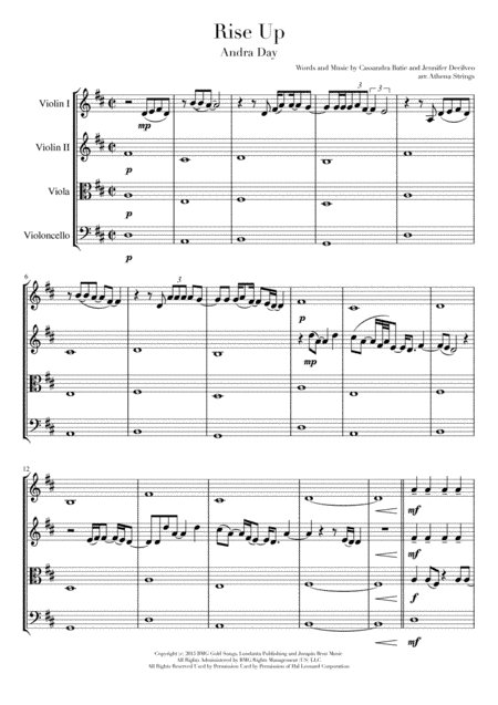 Rise Up (arr. Athena Strings)