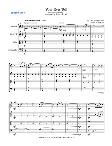 Your Eyes Tell (arr. Sherry Lewis)