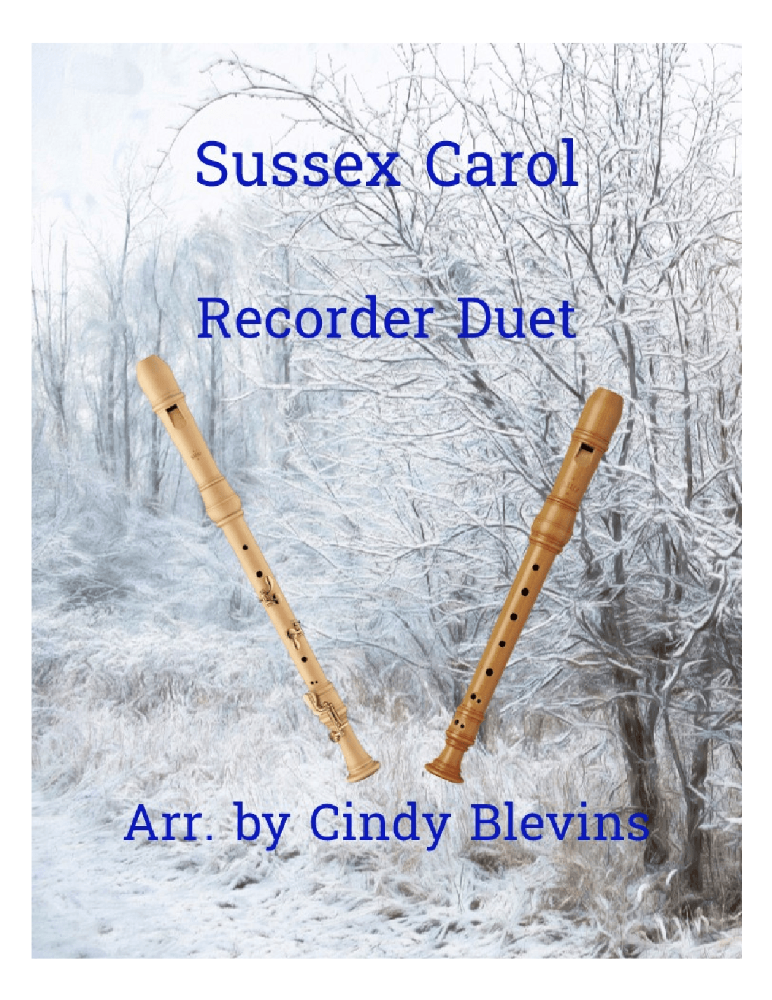 Sussex Carol, Recorder Duet (arr. Cindy Blevins)