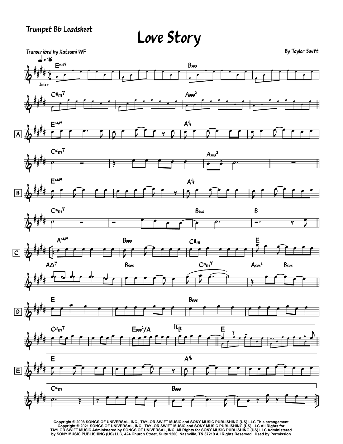 Love Story (arr. Katsumi WF)