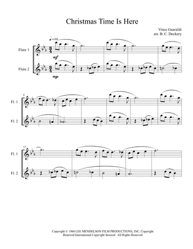 Christmas Time Is Here (arr. B. C. Dockery)