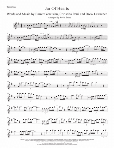 Jar Of Hearts (arr. Kevin Busse)