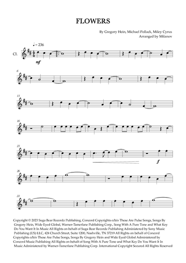 Flowers (arr. Milanov)