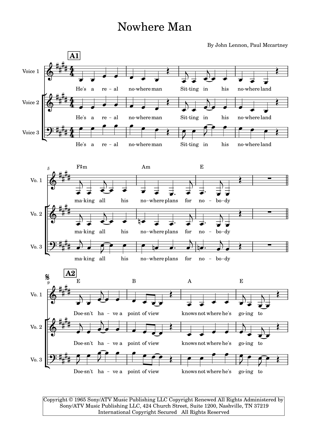 Nowhere Man (arr. Fabrício Chaves)