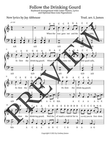 Follow the Drinking Gourd (arr. Lindsey James)
