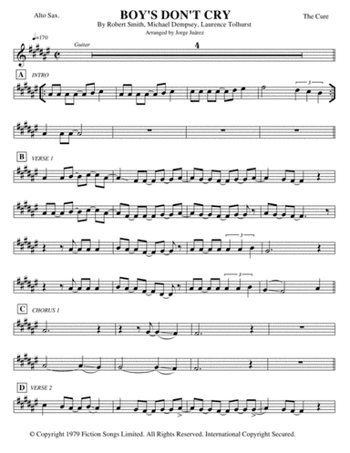 Boys Don't Cry (arr. Jorge Juárez)