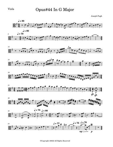 Opus#44 In G Major