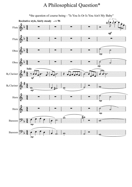 Is You Is, Or Is You Ain't (ma' Baby) (arr. Gail Ford)