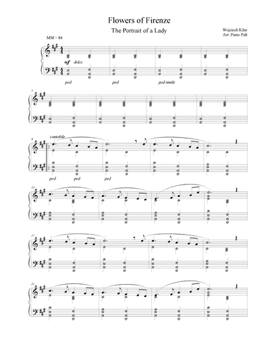 Flowers Of Firenze (arr. Piano Palt)