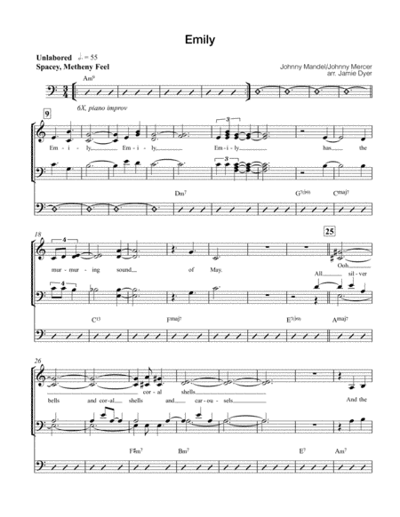 Emily (arr. Jamie Dyer)