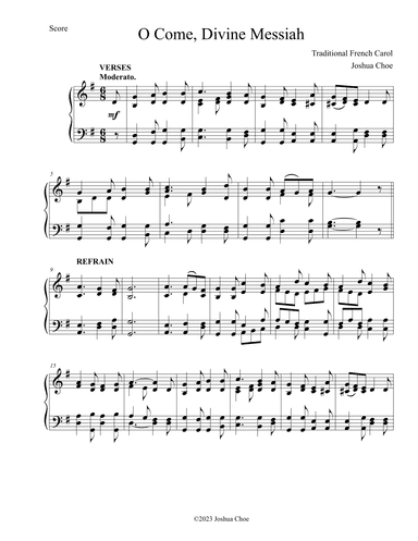O Come, Divine Messiah