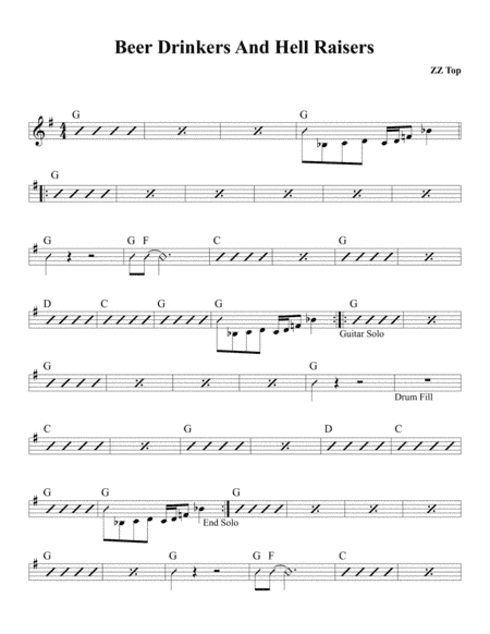 Beer Drinkers & Hell Raisers (arr. David M Fagnant)