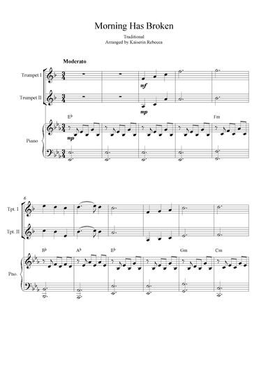 Morning Has Broken (arr. Kaiserin Rebecca)