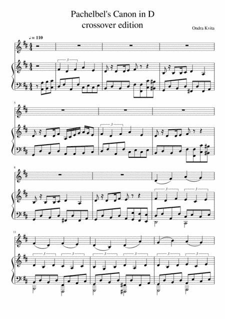 Pachelbel's Canon in D - crossover edition (arr. Ondra Kvita)