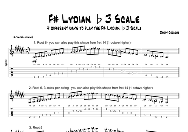 F# Lydian b3 Scale (4 Ways to Play)