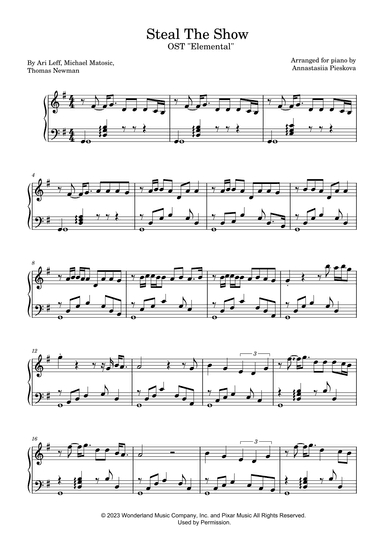 Steal The Show (arr. Annastasiya Pieskova)