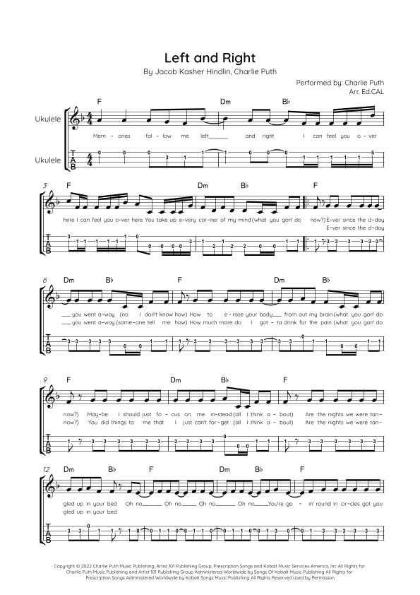 Left And Right (arr. Arr. Ed.CAL)