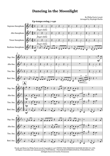 Dancing In The Moonlight (arr. Kayleigh Huelin)