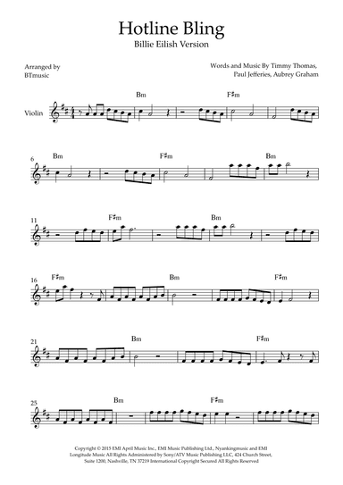 Hotline Bling (arr. BTmusic)
