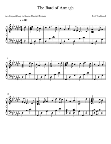 The Bard of Armagh (arr. Sharon Hanjian Rondeau)