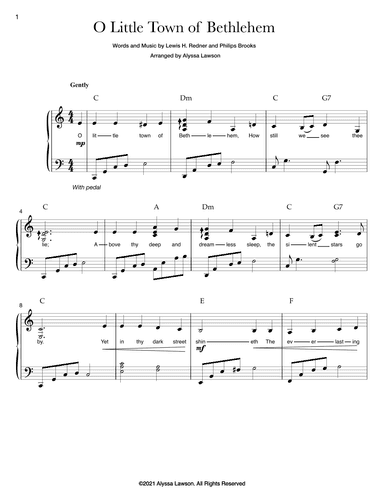 O Little Town of Bethlehem (arr. Alyssa Lawson)