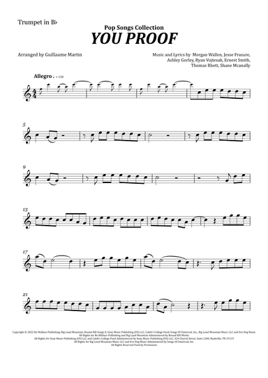 You Proof (arr. Guillaume Martin)