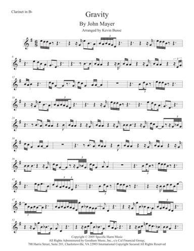 Gravity (arr. Kevin Busse)