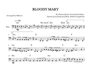 Bloody Mary (arr. Milanov)