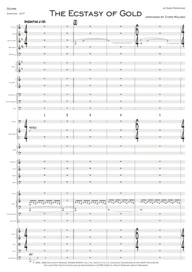 The Ecstasy Of Gold (arr. Chris Walden)