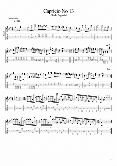 Capricio No 13 (arr. John Hurford)