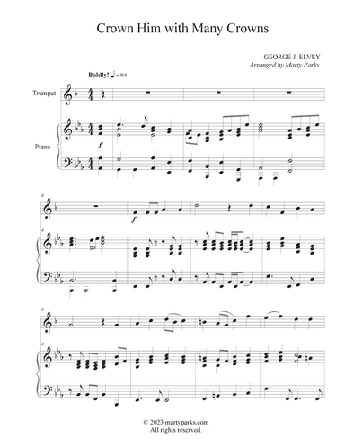 Crown Him with Many Crowns (arr. Marty Parks)