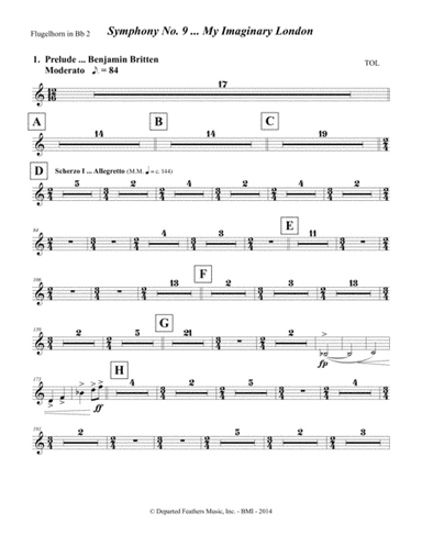 Symphony No. 9 ... My Imaginary London (2013-14) Flugelhorn in Bb part 2