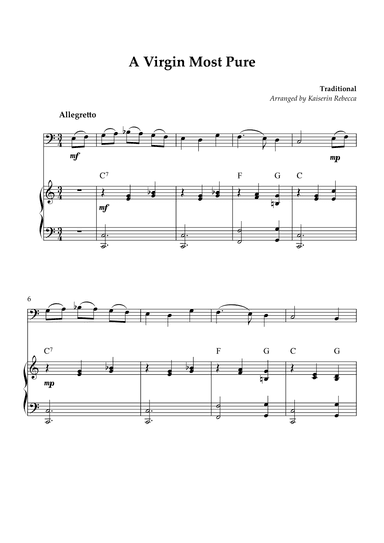 A Virgin Most Pure (arr. Kaiserin Rebecca)