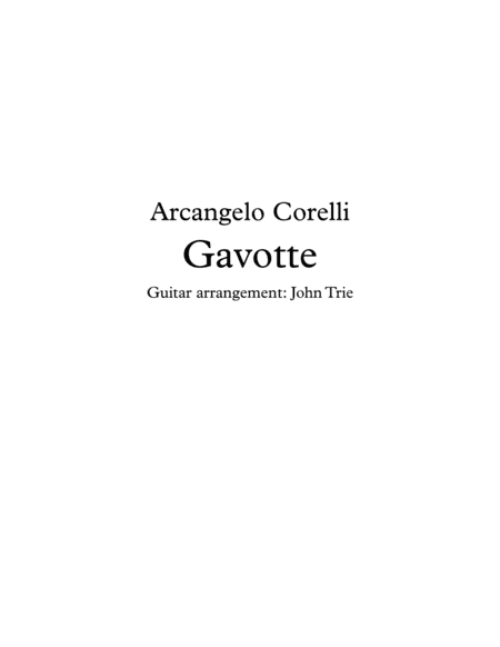Gavotte - ACg002 tab (arr. John Trie)