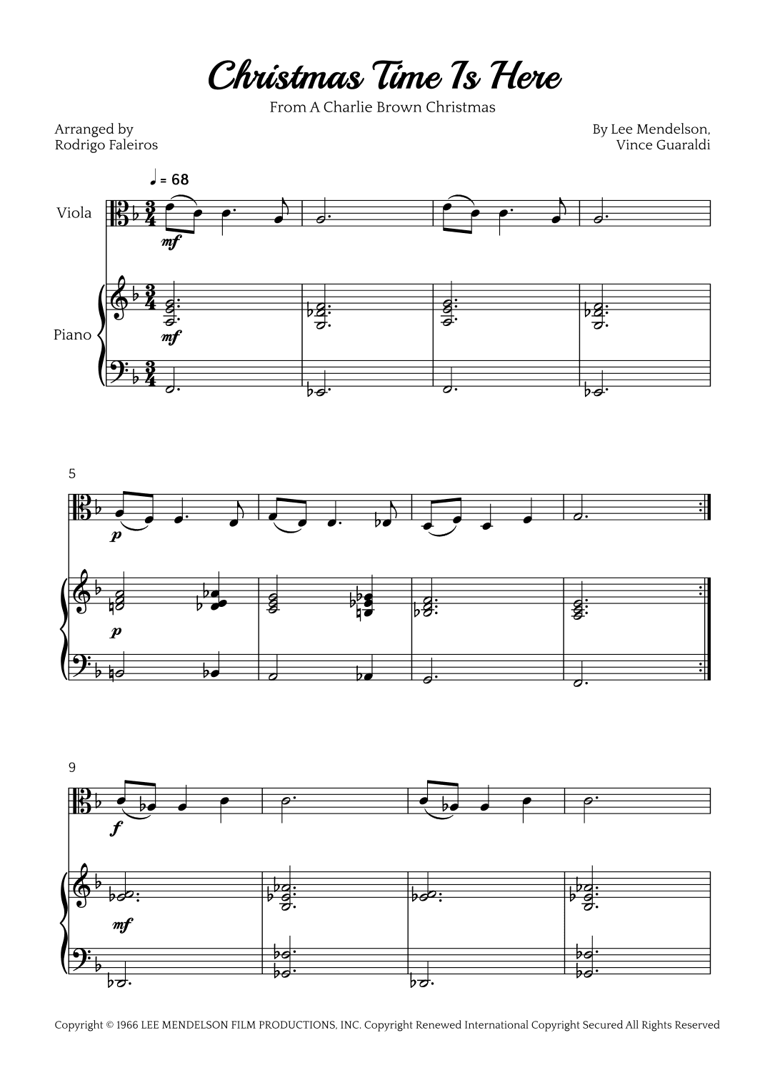 Christmas Time Is Here (arr. Rodrigo Faleiros)
